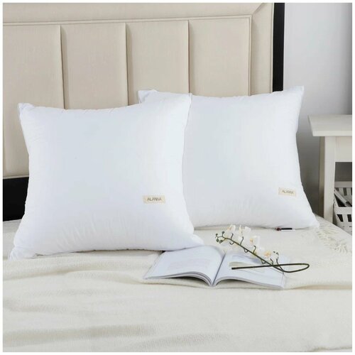 Подушка для сна Alanna 70х70 см гипоаллергенная лебяжий пух белая 3800₽