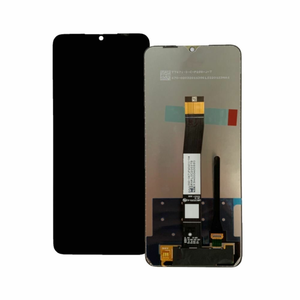 Дисплей для Xiaomi Redmi 12C/Poco C55 (22120RN86G) в сборе с тачскрином Черный - OR