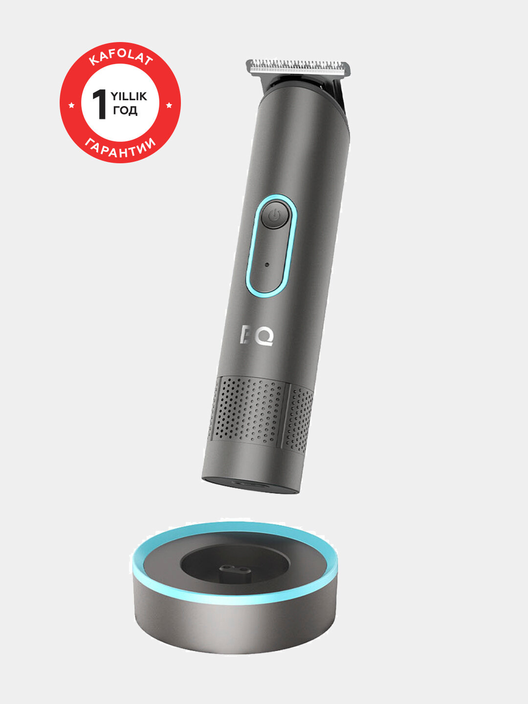 Триммер BQ TR1001, машинка для сухого и влажного бритья, 4 насадки, влагозащита IPX6