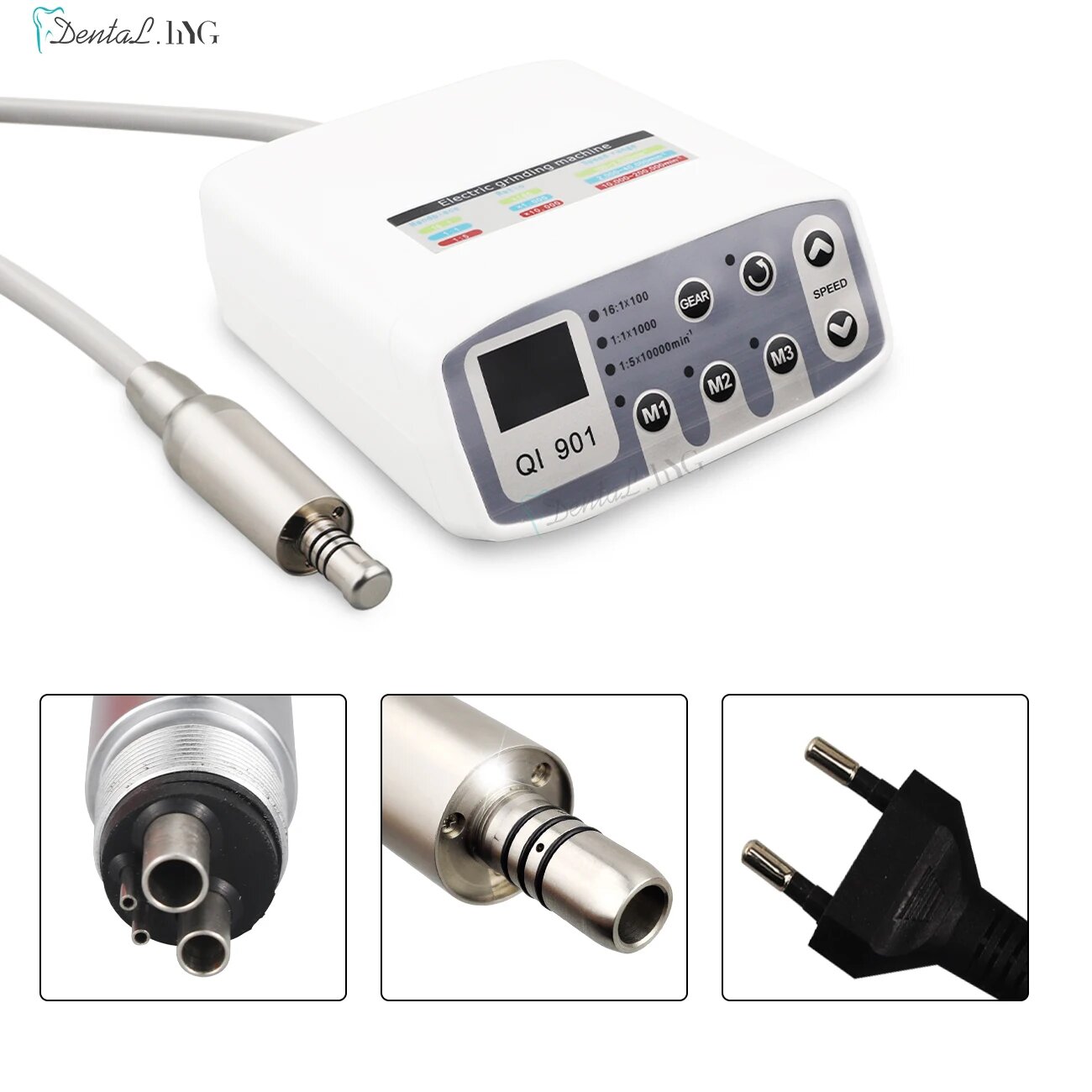 HARBOR DENT Бесщеточный микромотор для стоматологии 4Holes EU Plug