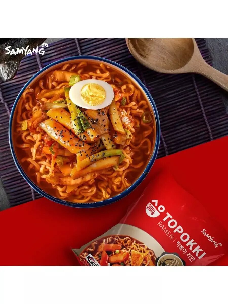 Лапша быстрого приготовления Topokki Ramen, 5 штук — фото 1