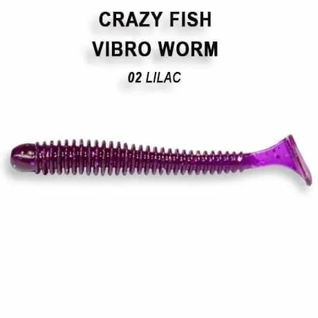 Силиконовые приманки CF Vibro worm 2" 3-50-2-6, кальмар, 8 шт.