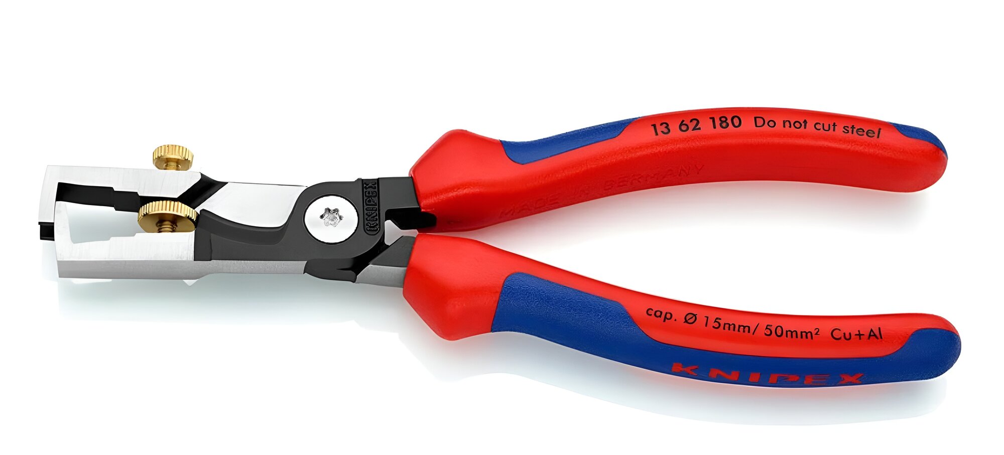 Стриппер-кабелерез KNIPEX StriX 2-в-1, 180 мм, фосфатированные, 2-комп ручки KN-1362180
