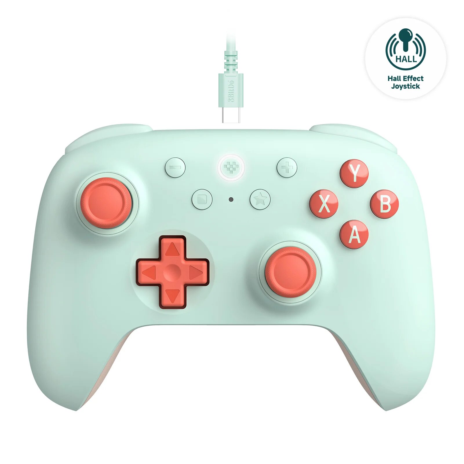 Беспроводной геймпад 8Bitdo Ultimate C/2C 2,4G зеленый, wired Hall Effect