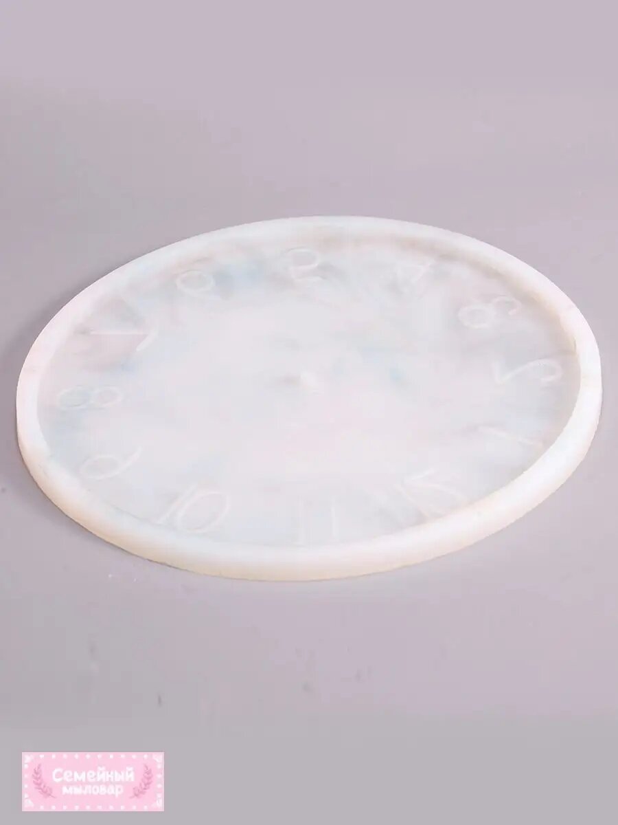 Молд силиконовый / форма Большие часы 25см для гипса — фото 1