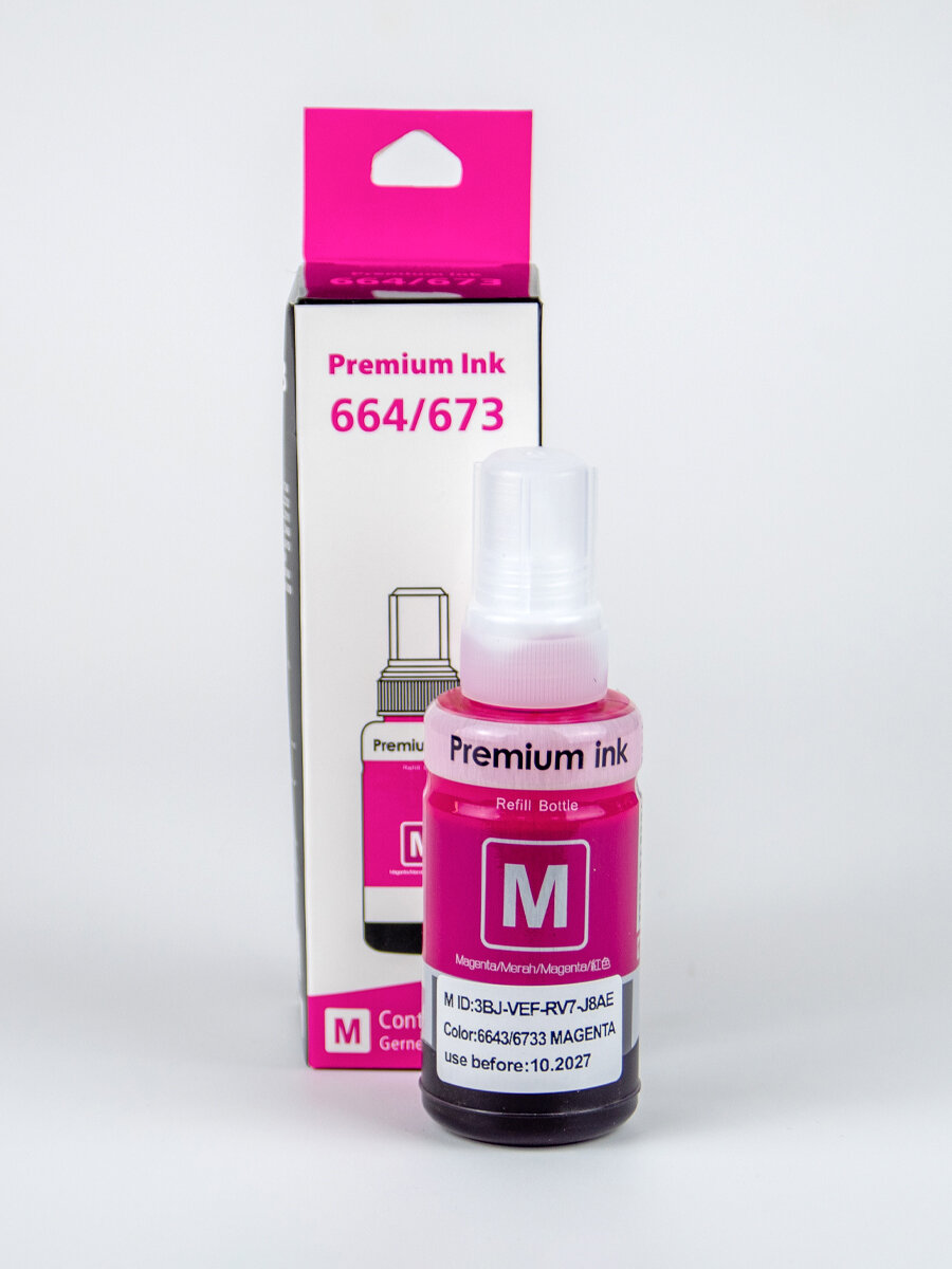 Чернила Premium Ink EP664/673, для струйной печати, 1200 стр, водорастворимые — фото 1