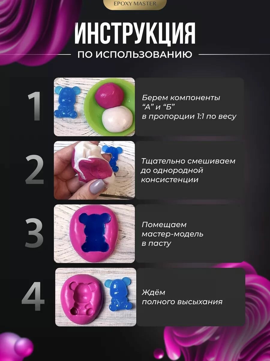 Mold it! - паста для создания силиконовых форм, 200г — фото 1