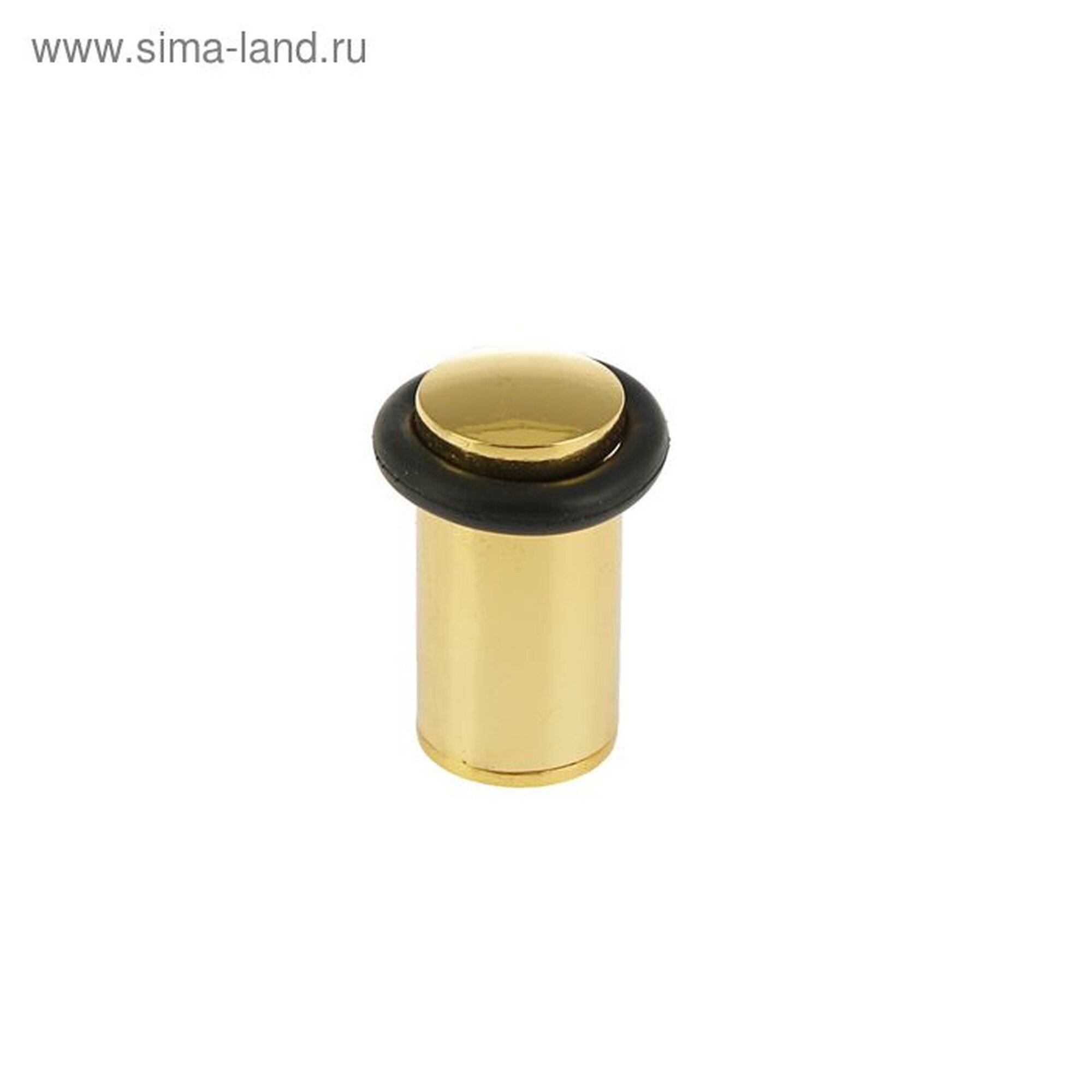 Упор дверной Тундра U301GP металл золотистый диаметр 28 мм