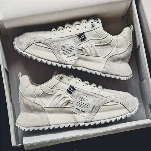 Изображение товара MOOCIE 2026 новые летние дышащие универсальные спортивные повседневные кроссовки с внутренней высотой, кроссовки для бега и папы для мужчинEU:44