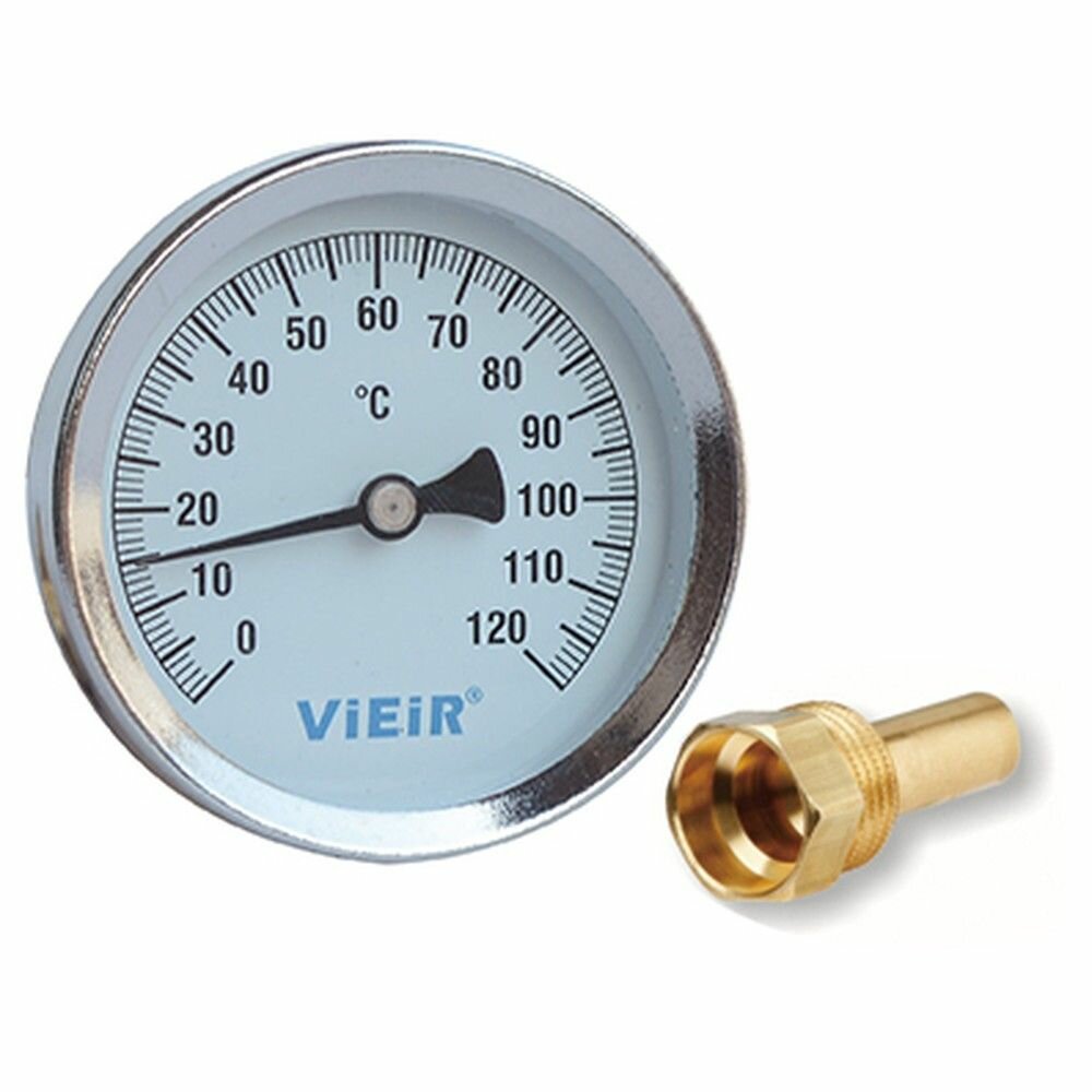 Термометр ViEiR с гильзой d-63 мм 1/2 х 120С YL18