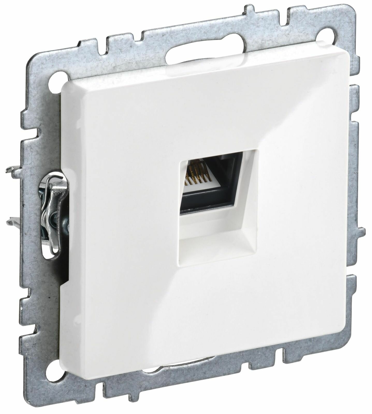 Розетка компьютерная IEK BRITE, RJ45, категория 5E, белая