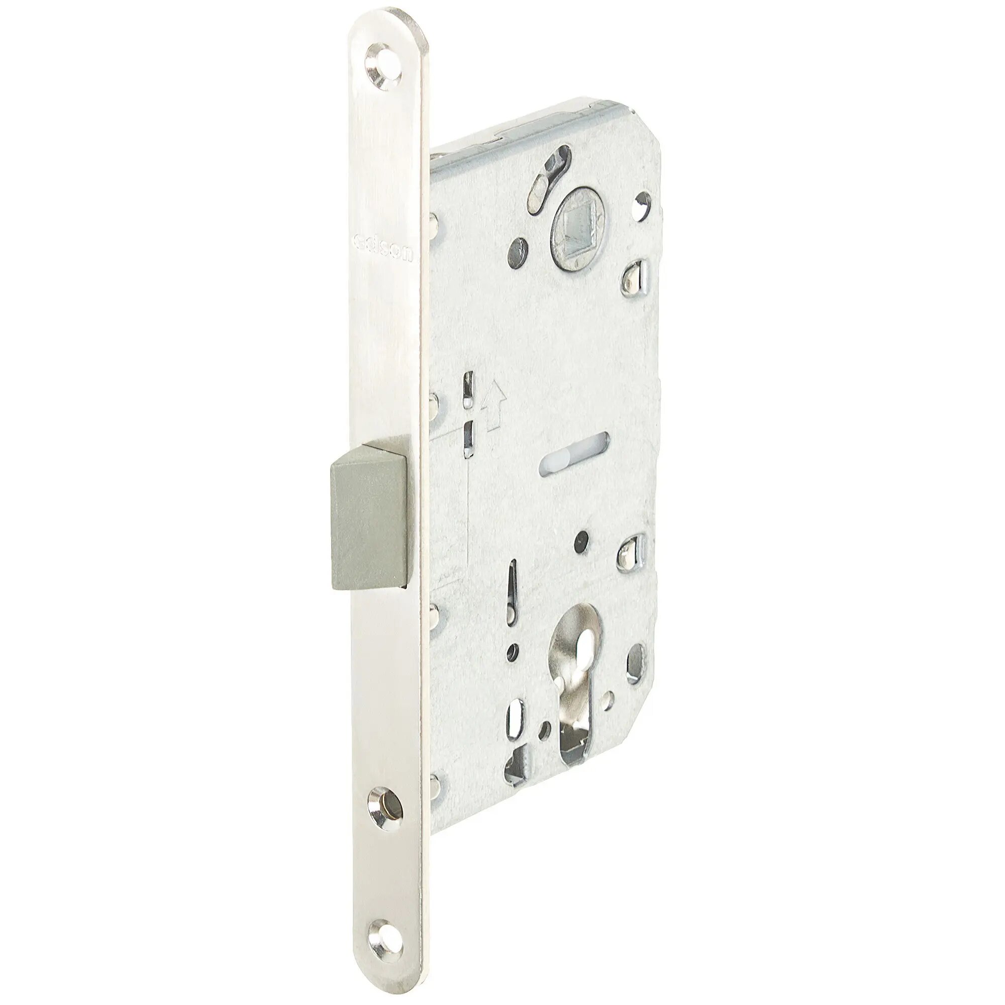 Защёлка под цилиндр под ключ 50-85 KEY с ключом сталь/пластик цвет никель