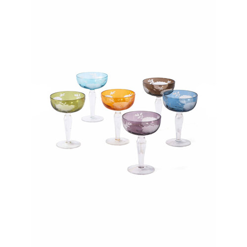 POLSPOTTEN Набор из 6 бокалов Peony Coupe