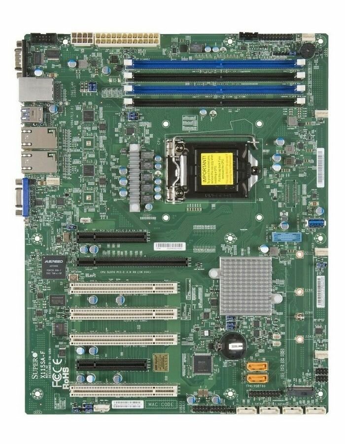 Материнская плата Supermicro MBD-X11SSA-F LGA 1151 (MBD-X11SSA-F-B)