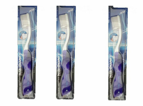 Зубная щётка со складной ручкой EQ Maxon MashiMaro Toothbrush, в ассортименте, 3 шт.