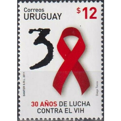 Почтовые марки Уругвай 2011г. 30-летие борьбы со спидом Медицина MNH