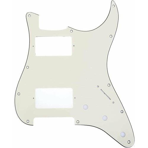 Панель для оригинального Fender Stratocaster HH US/Mexico, Parts MX1379CM, трехслойная, кремовая