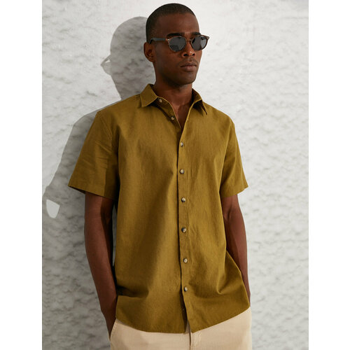 фото Рубашка koton, размер m, хаки