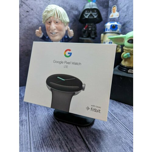 Google pixel watch 1 gen USA Polished Silver caseCharcoal Active band новые LTE версия 3100000₽