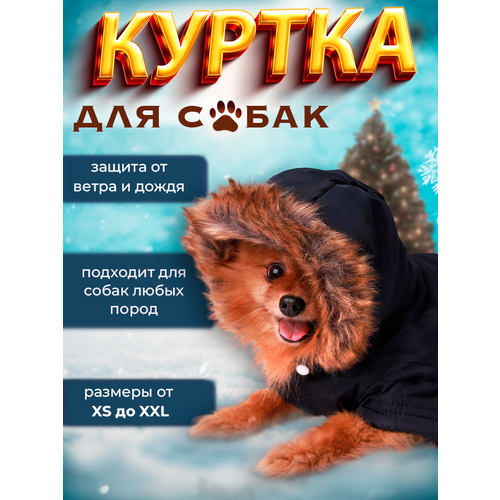 Куртка для собак синяя (размер XL )