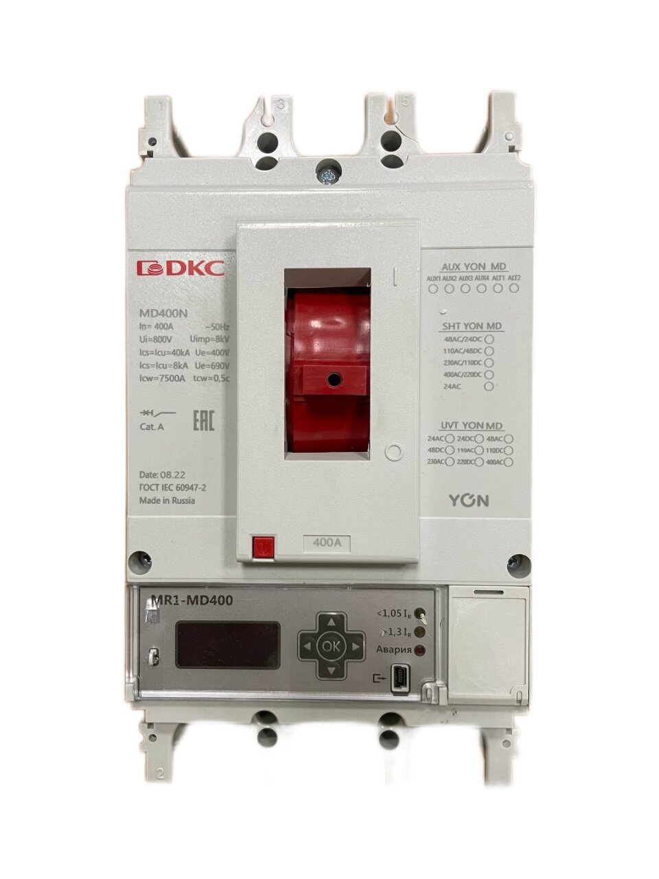Автоматический выключатель DKC YON MD400N-MR1 40kA 400A