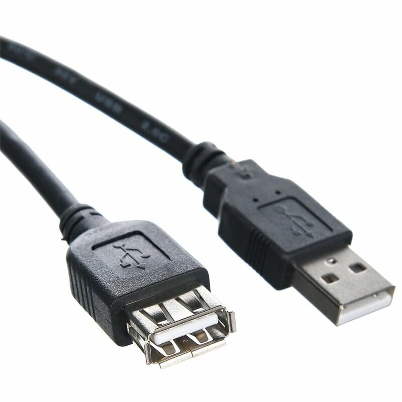 Кабель Telecom USB 2.0 Type-AM - USB 2.0 Type-AF 1.5м