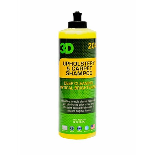 3D Шампунь для ковров сидений велюра и обивки Upholstery and Carpet Shampoo 048л 1290₽