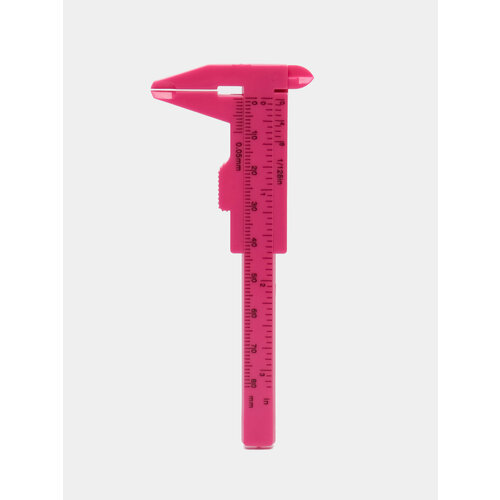 Штангенциркуль пластмассовый Wenwan 80 мм Цвет Розовый нониусный штангенциркуль shan 123672 125 мм 0 01 мм