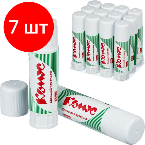 Комплект 7 штук, Клей-карандаш 35г комус