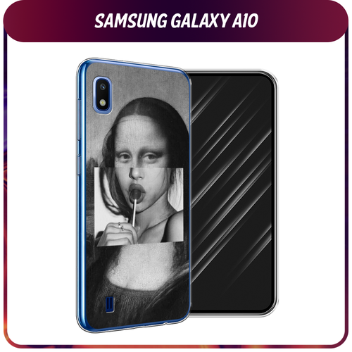 силиконовый чехол mona lisa sucking lollipop на samsung galaxy a54 самсунг галакси a54 Силиконовый чехол на Samsung Galaxy A10 / Самсунг Галакси А10 Mona Lisa sucking lollipop