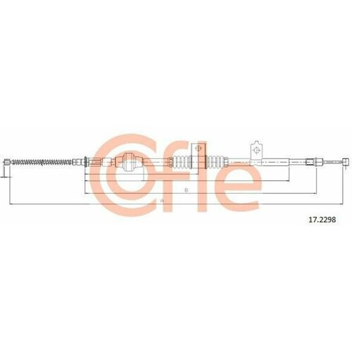 COFLE 92.17.2298 Трос стояночного тормоза