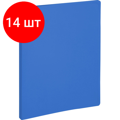 Комплект 14 штук, Папка файловая на 80 файлов Attache Economy Элементари А4 800мкм син