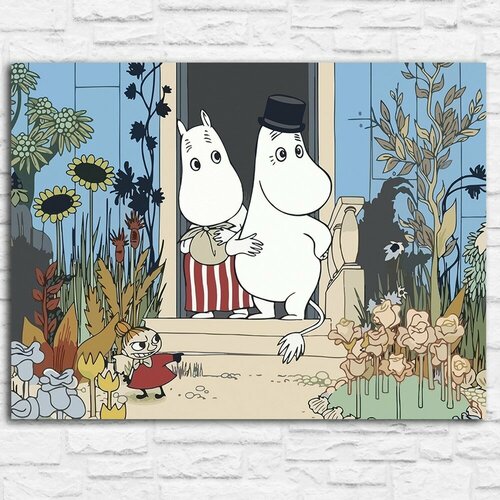 Картина по номерам на холсте муми троль (moomin, туве янссон, уют, снуснумрик) - 13749 Г 30x40