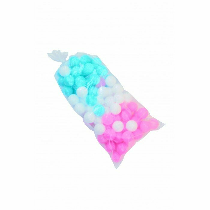 Комплект шариков ps-533 100 шт Бирюзовый/Белый/Розовый
