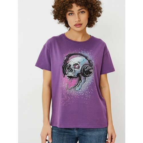 Футболка VOSQ, размер XS, фиолетовый