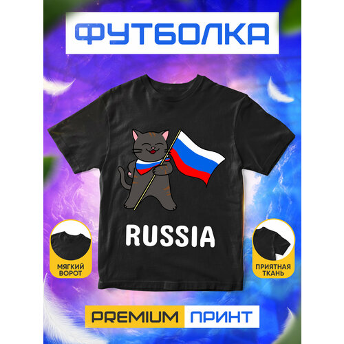 фото Футболка, размер l, черный без бренда