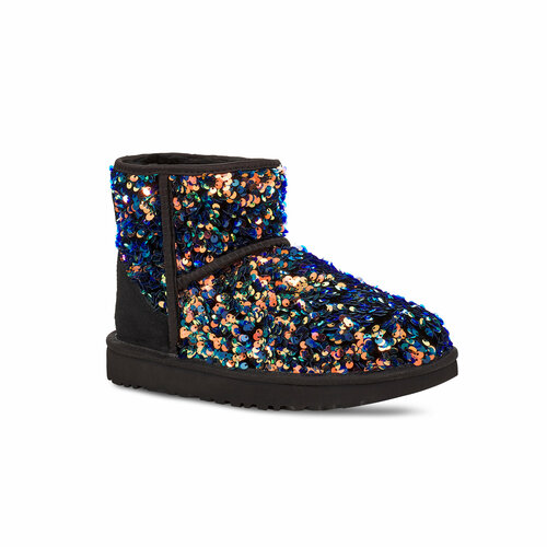 Угги UGG UGG Classic Mini Stella Sequin, размер 37, черный