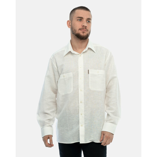 фото Рубашка maestro, размер 54-56/xl/45 ворот, белый