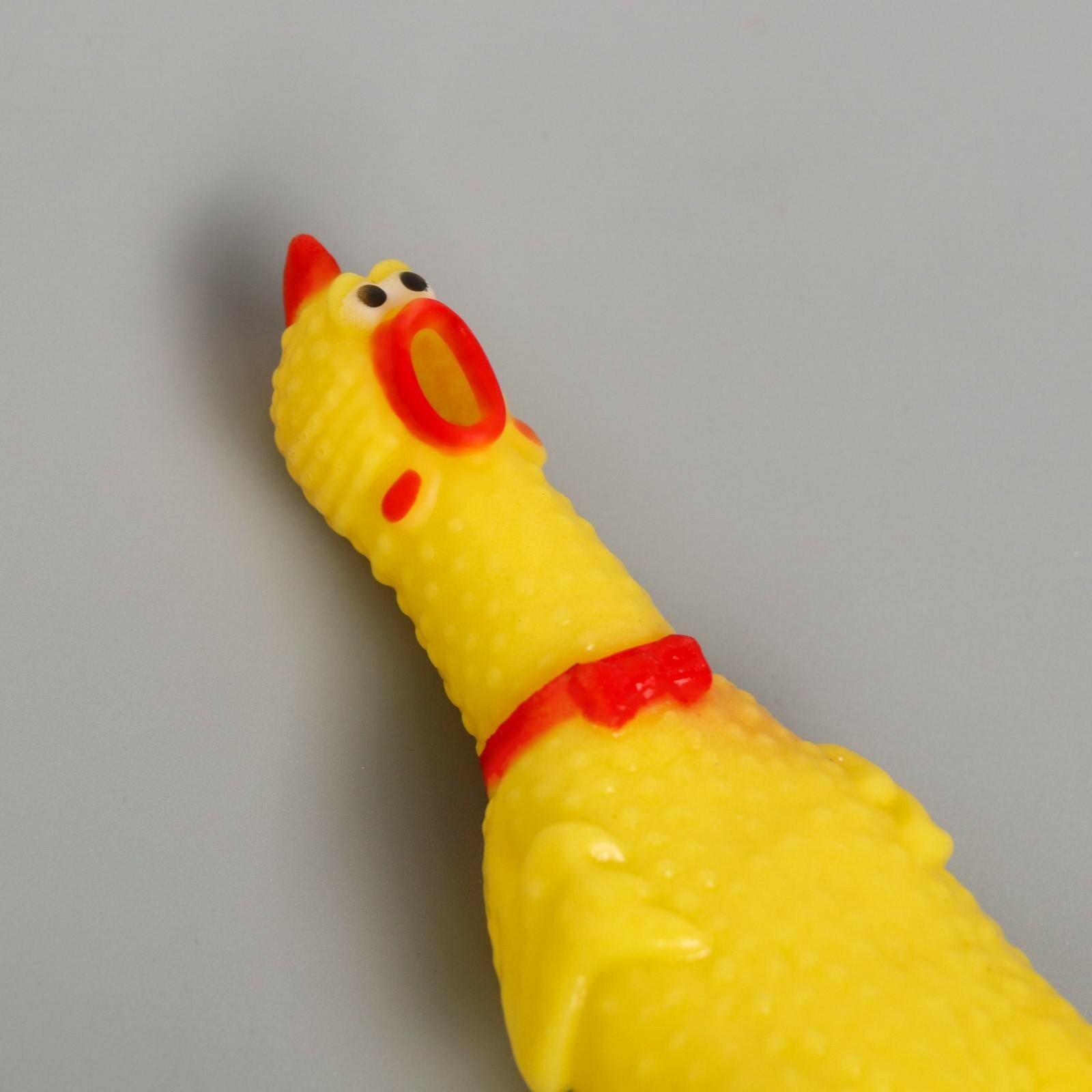 Пушистое счастье Игрушка пищалка «Курица», 16 см, дворняга - фотография № 2