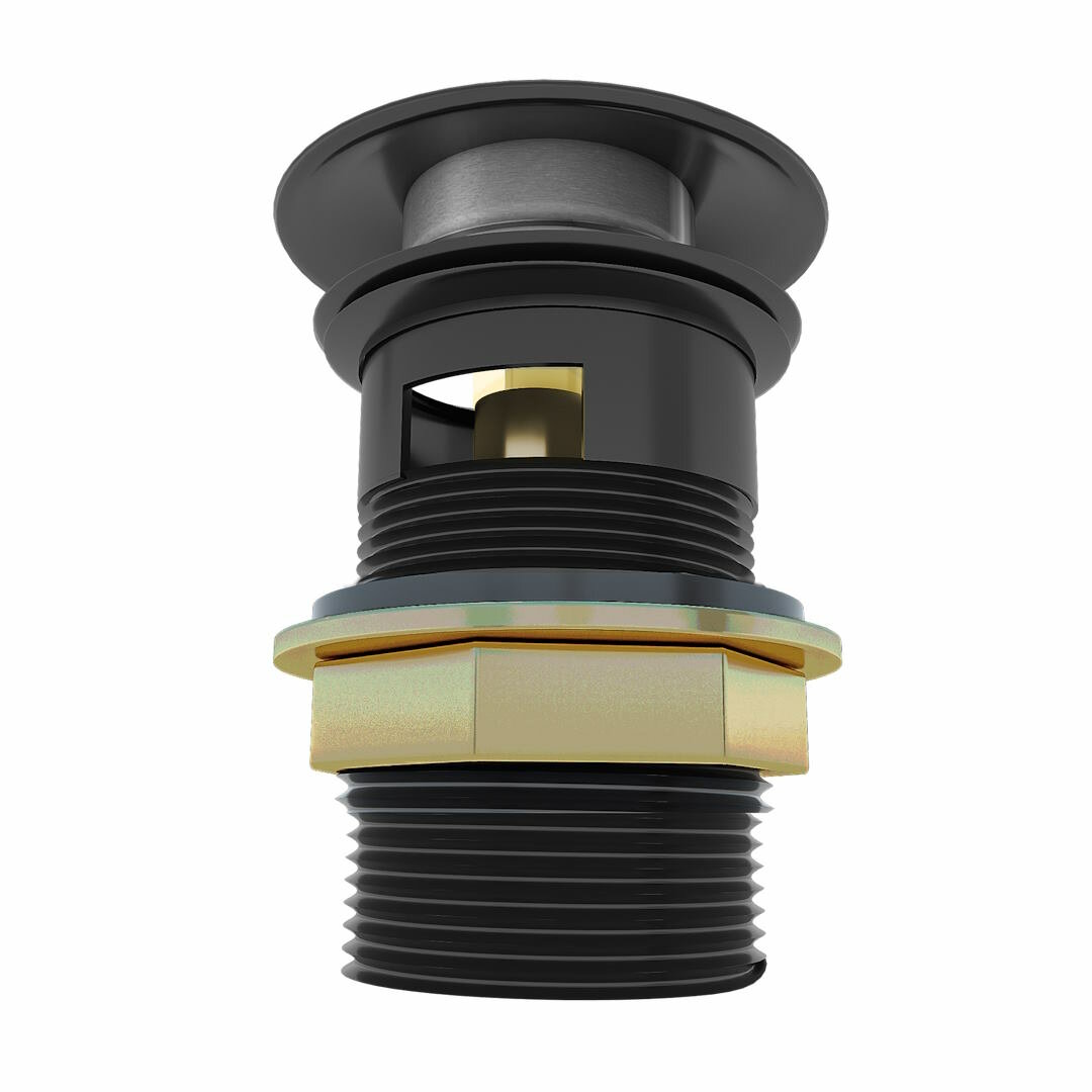 Донный клапан Teymi для раковины с переливом, черный T140104 - фотография № 7