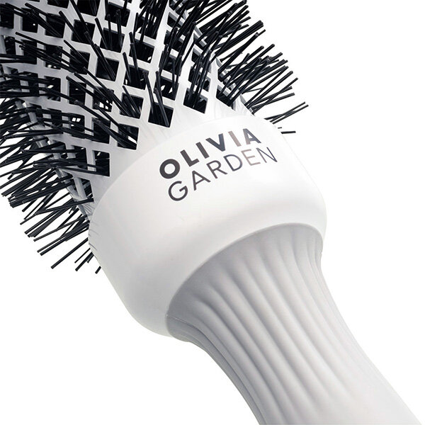 Термобрашинг Olivia Garden "Expert Blowout Shine" White&Grey 35 мм — фото 1