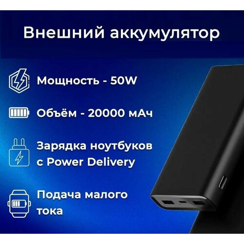 Внешний аккумулятор 20000 мАч 327100₽