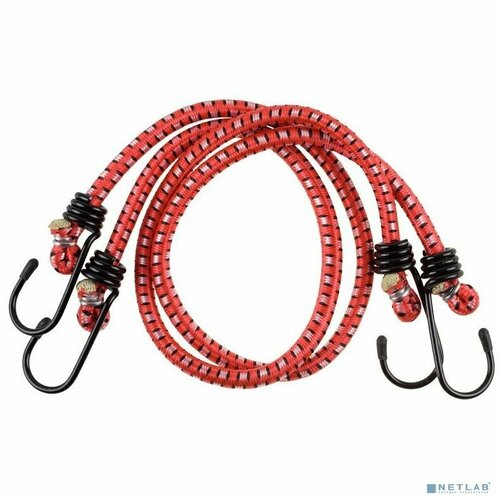 Stayer Разное Шнур STAYER MASTER резиновый крепежный со стальными крюками 60 см d 7 мм 2 шт 40505-060_z01 комбинированная расцветка 410₽