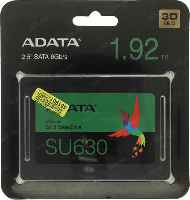 Накопитель SSD 2.5'' ADATA Ultimate SU630 1.92TB SATA 6Gb/s QLC 520/450MB/s IOPS 40K/65K MTBF 1.5M - фото №16