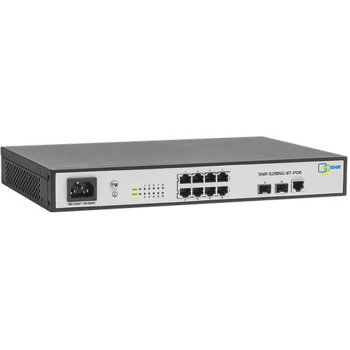 barometr ch  8t Коммутатор SNR SNR-S2985G-8T-POE, управляемый, количество портов: 8x1 Гбит/с (SNR-S2985G-8T-POE)