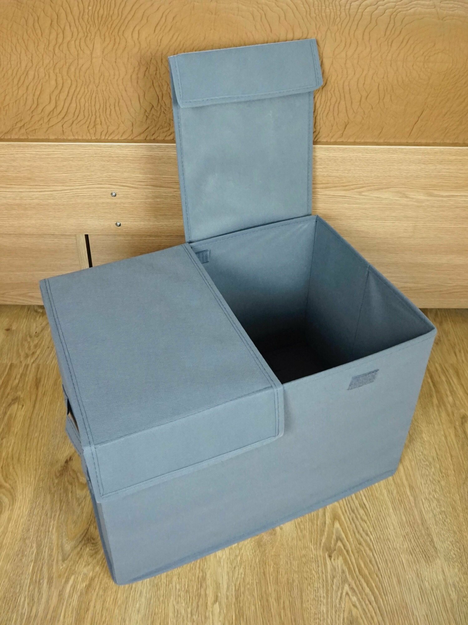 Коробка с двумя отделениями для хранения вещей, одежды - фотография № 12