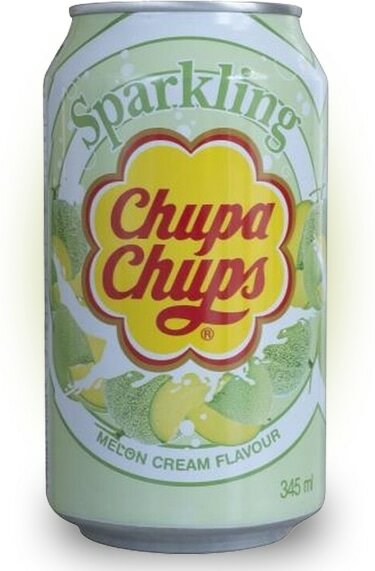 Напиток газированный Chupa Chups Melon cream (вкус Дыня) 345 мл Упаковка 24 шт