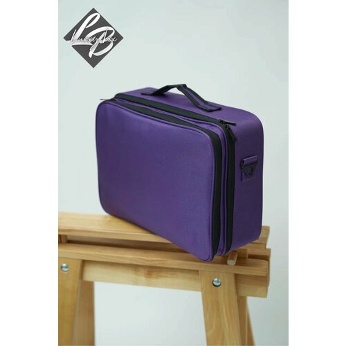 фото Бьюти-кейс 40х29, фиолетовый, синий luxxy box