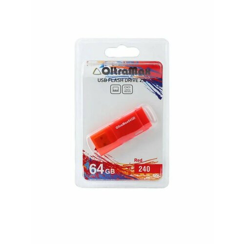 USB флеш накопитель OM-64GB-240-красный oltramax om 64gb 50 dark cyan 2 0