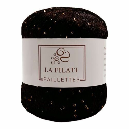 Пряжа Paillettes La Filati (S122), 50г, 275м, 100% полиэстер (2 шт.)